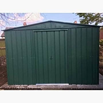 10' x 12' Globel Heritage Green Apex Metal Shed