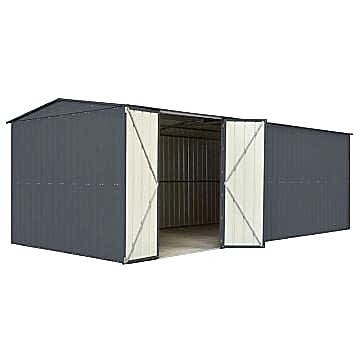 10' x 23' Lotus Double Door Workshop - Athracite Grey (2.9m x 7m) 10' x 23' Lotus Double Door Workshop - Athracite Grey (2.9m x 7m)