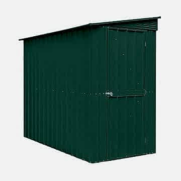 4' x 8' Lotus Lean-To Heritage Green Metal Shed (1.24m x 2.42m) 4' x 8' Lotus Lean-To Heritage Green Metal Shed (1.24m x 2.42m)