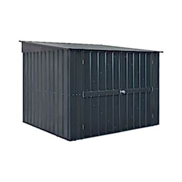 6'x6' (1.8x1.8m) Lotus Anthracite Grey Metal Bicycle Store 6'x6' (1.8x1.8m) Lotus Anthracite Grey Metal Bicycle Store