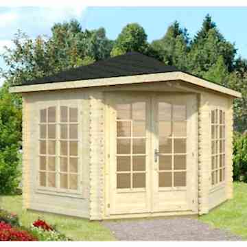 9'x9' (2.8 x 2.8m) Palmako Melanie 28mm Log Cabin