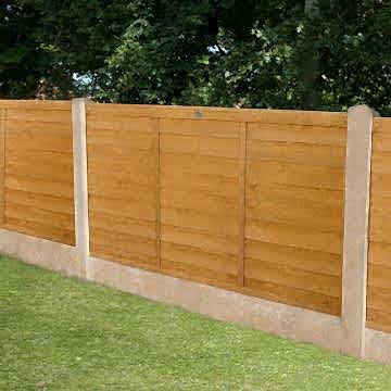 Forest 6' x 4' Straight Cut Overlap Fence Panels (1.83m x 1.22m)