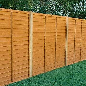 Forest 6' x 5' Straight Cut Overlap Fence Panels (1.83m x 1.52m)