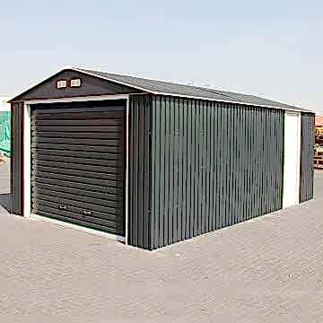 12x32 Olympian Anthracite Metal Garage 12x32 Olympian Anthracite Metal Garage