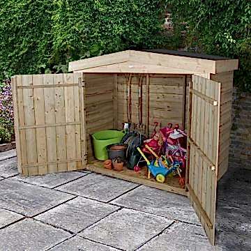 7x3 Pressure Treated Large Apex Outdoor Store