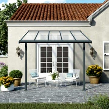 10x10 Palram Sierra Grey Patio Cover