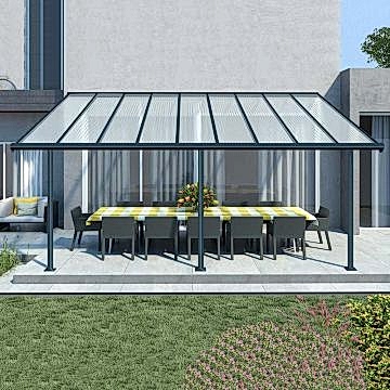 20x10 Palram Sierra Grey Patio Cover