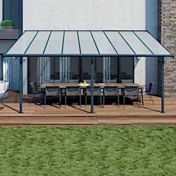 30x10 Palram Sierra Grey Patio Cover
