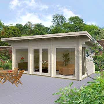 20x11 (6x3.3m) Palmako Heidi 70mm Log Cabin 