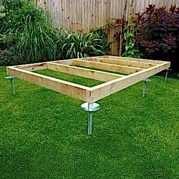 QuickJACK Adjustable Shed Base System for Soft Surfaces - Kit 2