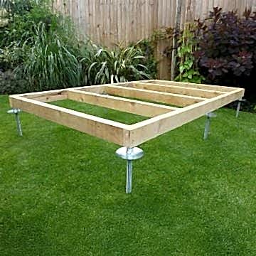 QuickJACK Adjustable Shed Base System for Soft Surfaces - Kit 4