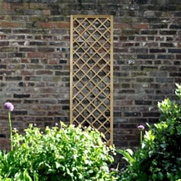 Forest 6' x 2' Hidcote Decorative Diamond Wooden Lattice Trellis (1.8m x 0.6m)