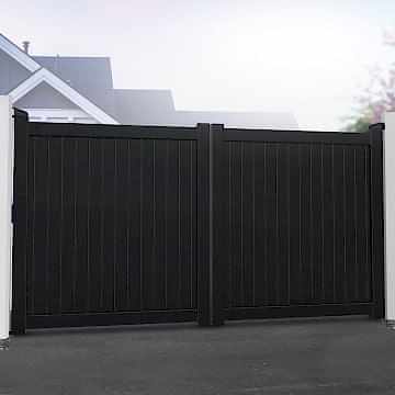 Readymade Gates Devon Premium Aluminium Driveway Double Gates - Black 