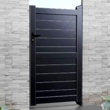 Exeter Premium Aluminium Side Gate - Black