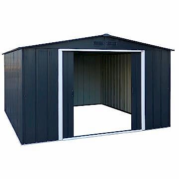 10' x 8' Sapphire Apex Anthracite Metal Shed 10' x 8' Sapphire Apex Anthracite Metal Shed