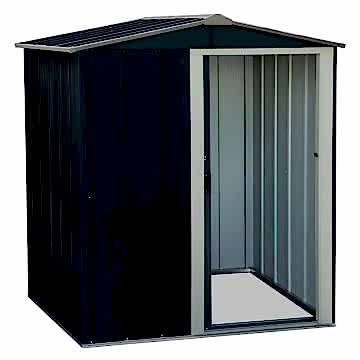 5'x4' (1.5x1.2m) Store More Sapphire Apex Anthracite Metal Shed