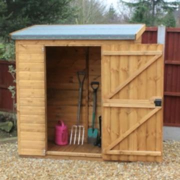 10' x 4' Traditional Pent Wooden Garden Tool Storage Shed (3.05m x 1.22m) 