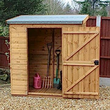 6' x 3' Traditional Pent Wooden Garden Tool Storage Shed (1.83m x .91m) 
