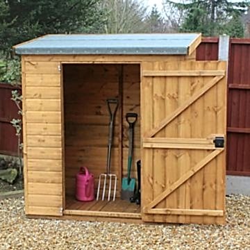 10' x 3' Traditional Pent Wooden Garden Tool Storage Shed (3.05m x 0.91m) 