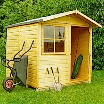 6'9 x 6'6 (2.05x1.98m) Shire Abri Apex Shed 