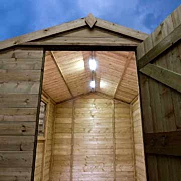 Solartech Premium Summerhouse And Garden Building Solar Lighting Kit 3 