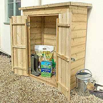 4x2 Store-Plus Pressure Treated Shiplap Pent Garden Store