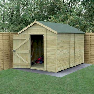 10' x 8' Forest Timberdale Tongue & Groove Windowless Apex Shed