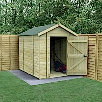 8' x 6' Forest Timberdale Tongue & Groove Windowless Apex Shed