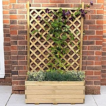 2’7 x 1’4 Forest Trellis Wooden Garden Planter (0.8m x 0.4m)