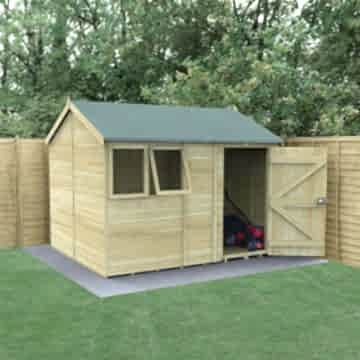 10' x 8' Forest Timberdale Tongue & Groove Reverse Apex Shed