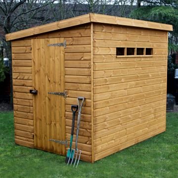 10' x 8' Traditional Pent Wooden Security Garden Shed (3.05m x 2.44m) 