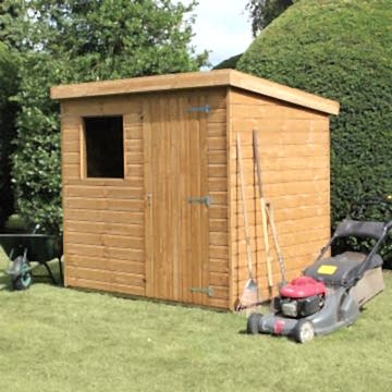 12' x 8' Traditional Standard Pent Wooden Garden Shed (3.66m x 2.44m) 
