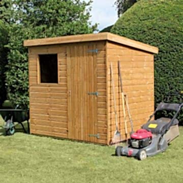 7' x 7' Traditional Standard Pent Wooden Garden Shed