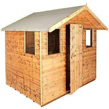 8' x 8' Traditional Cabin Special Deal Garden Shed (2.44m x 2.44m) 