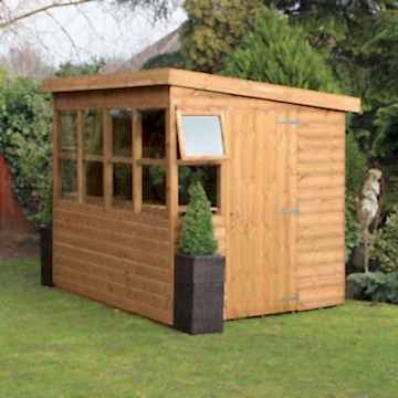 6' x 6' Traditional Sun Pent 6' Gable Wooden Garden Shed
