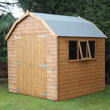 12' x 8' Traditional Dutch Barn Heavy Duty Wooden Garden Shed