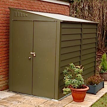 8'8 x 4'6 (2.65x1.37m) Trimetals Titan 940 Pent Metal Shed 