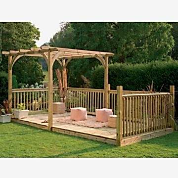 4.8 x 2.4m Deck Kit Including Pergola 