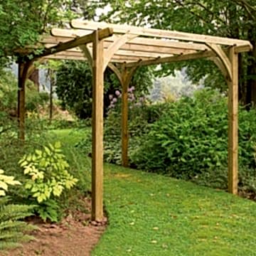 Forest Ultima Wooden Garden Pergola 8' x 8' 