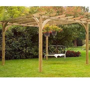 Forest Pergola Kit 10x10ft 
