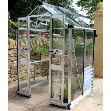 4' x 4' Eden Birdlip Small Greenhouse (1.47m x 1.32m)