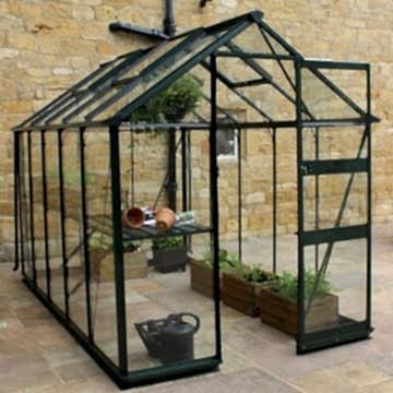 6' x 8' Eden Burford Small Greenhouse in Black (1.94m x 2.56m) 