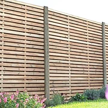 Forest Double Sided Slatted Panel 1.8m High