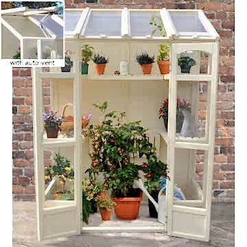 5'x2' Forest Victorian Tall Wall Greenhouse with Autovent