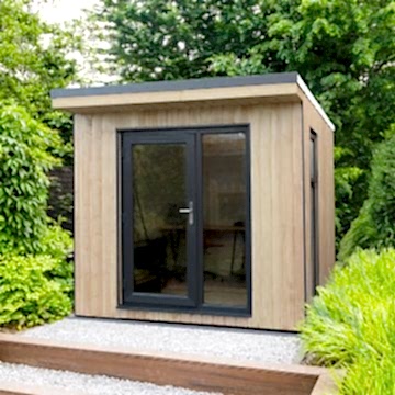 Forest Xtend 2.5 Insulated Garden Office 2.54m x 2.9m (97mm) 8'4 x 9'6