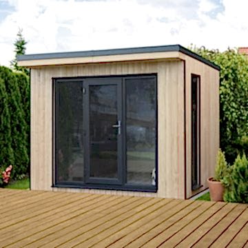 Forest Xtend 3 Insulated Garden Office 2.98m x 2.9m (97mm) 9'9 x 9'6
