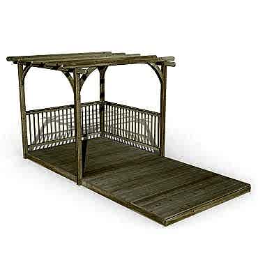 8' x 16' Forest Pergola Deck Kit No. 5 (2.4m x 4.8m)
