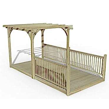 8' x 16' Forest Pergola Deck Kit No. 8 (2.4m x 4.8m)