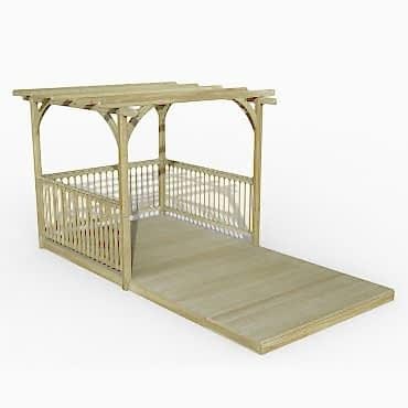 8' x 16' Forest Pergola Deck Kit No. 9 (2.4m x 4.8m)