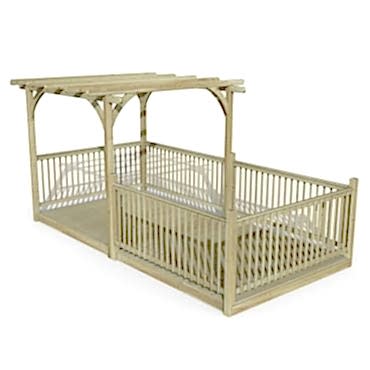 8' x 16' Forest Pergola Deck Kit No. 13 (2.4m x 4.8m)